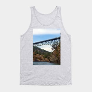 Deception Pass Bridge August - horizontal Tank Top